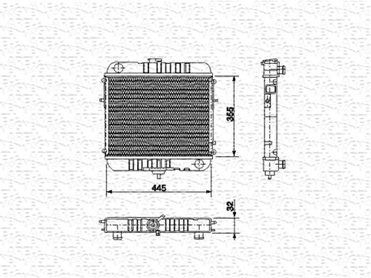 MAGNETI MARELLI Radiators, Motora dzesēšanas sistēma 350213573000